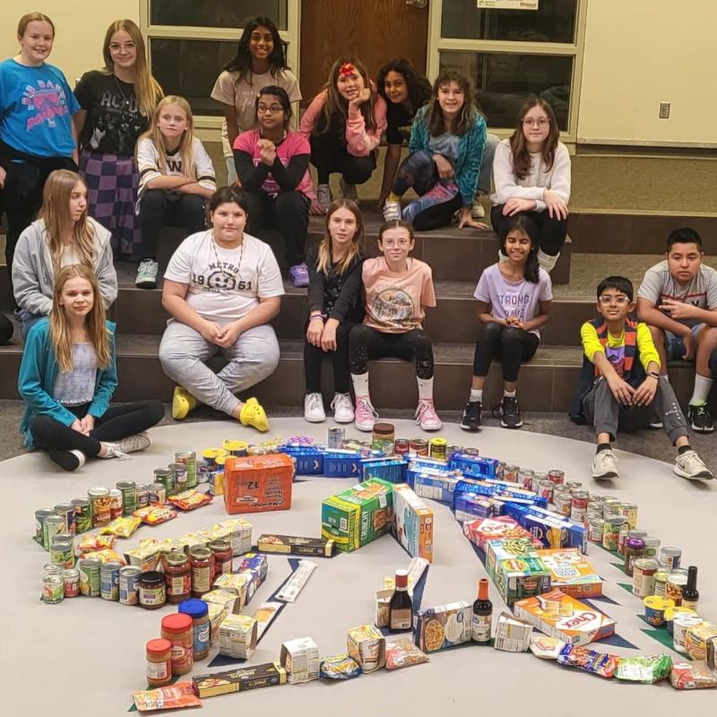 student council food donation