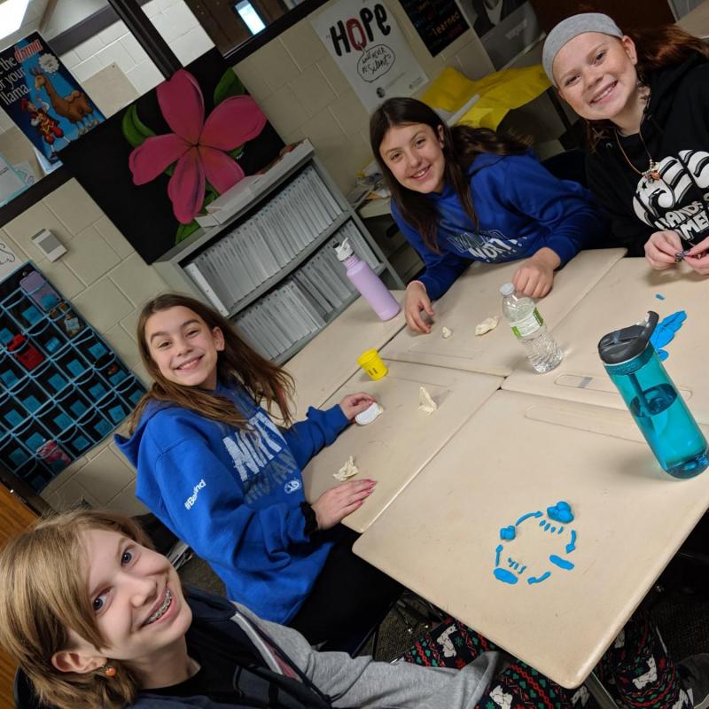 Students at Desk